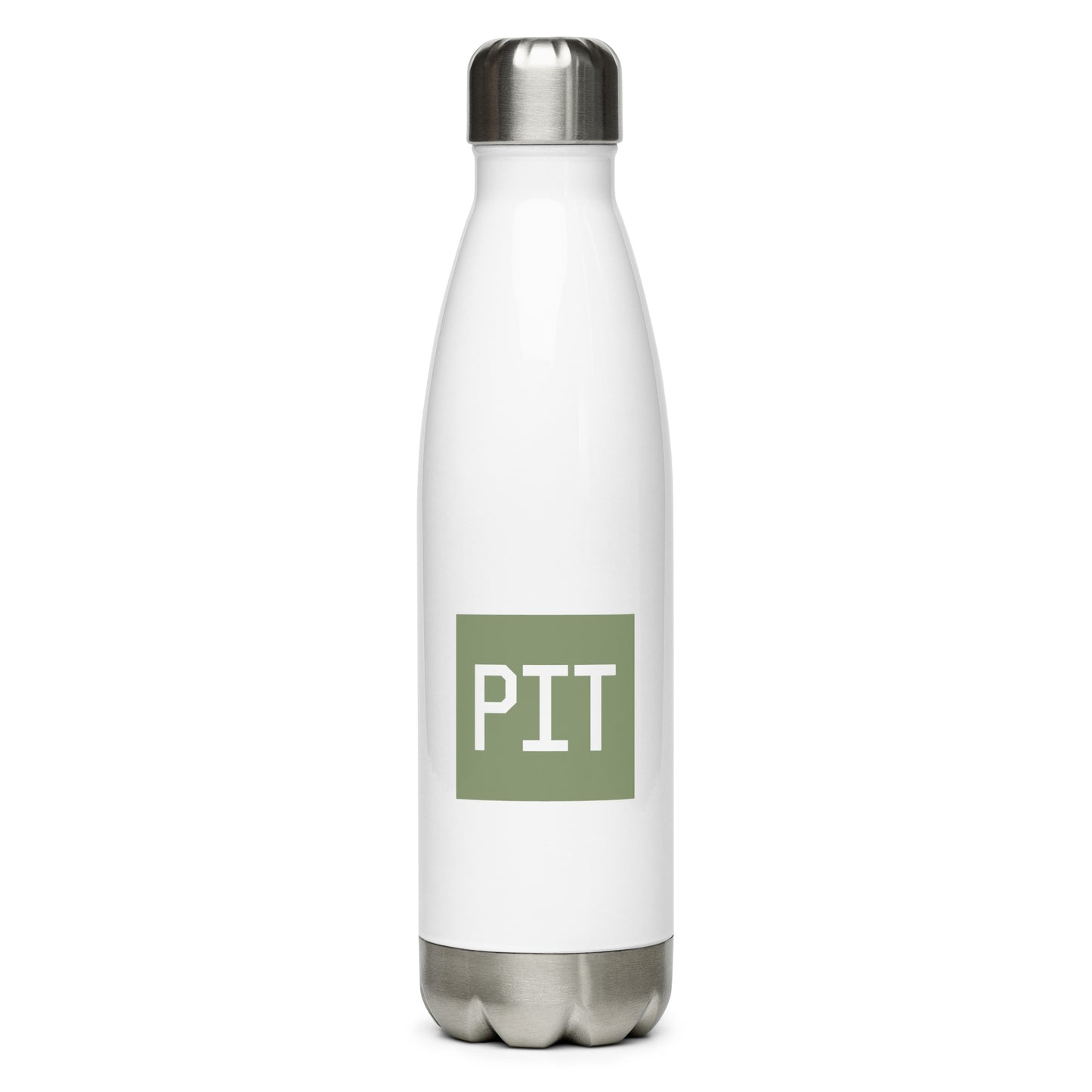 Aviation Gift Water Bottle - Camo Green • PIT Pittsburgh • YHM Designs - Image 01