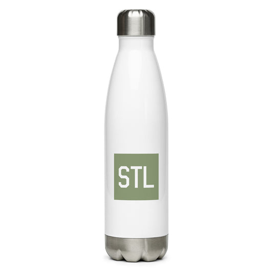 Aviation Gift Water Bottle - Camo Green • STL St. Louis • YHM Designs - Image 01