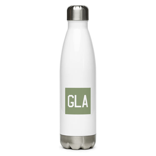 Aviation Gift Water Bottle - Camo Green • GLA Glasgow • YHM Designs - Image 01
