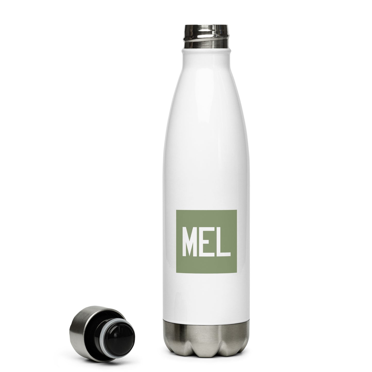 Aviation Gift Water Bottle - Camo Green • MEL Melbourne • YHM Designs - Image 06