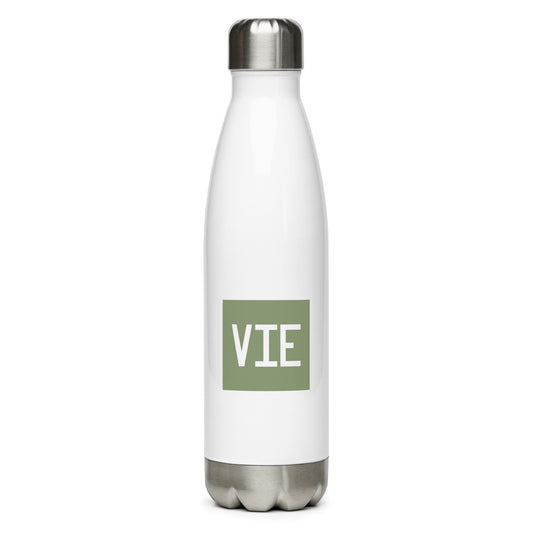 Aviation Gift Water Bottle - Camo Green • VIE Vienna • YHM Designs - Image 01