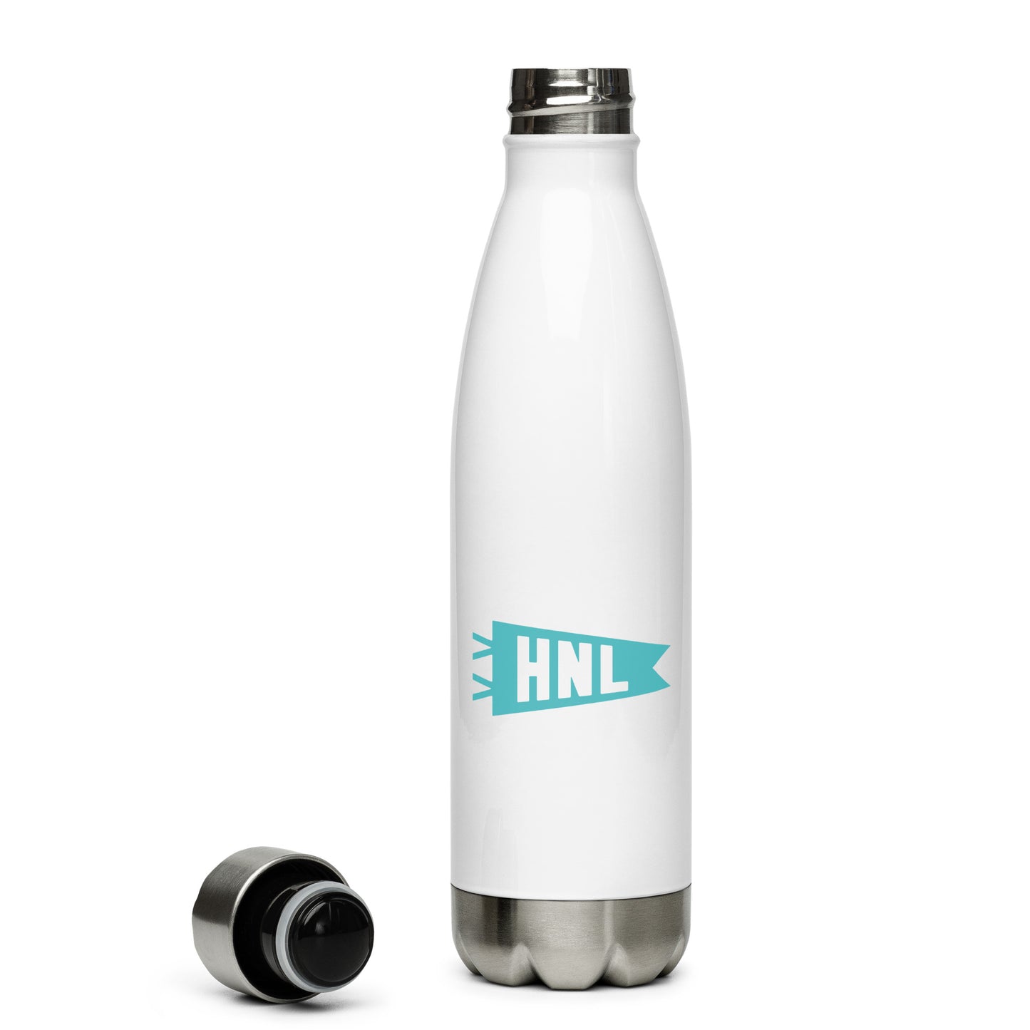 Cool Travel Gift Water Bottle - Viking Blue • HNL Honolulu • YHM Designs - Image 05