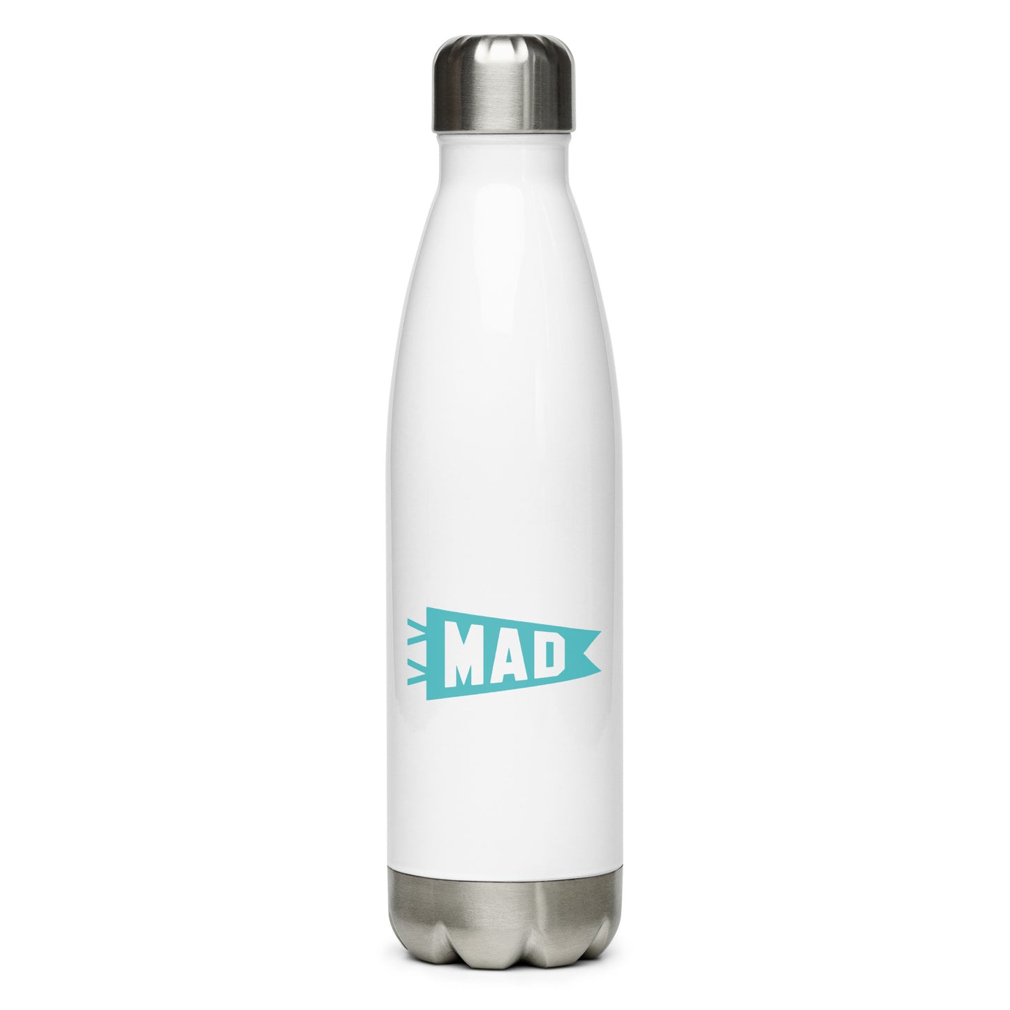 Cool Travel Gift Water Bottle - Viking Blue • MAD Madrid • YHM Designs - Image 01