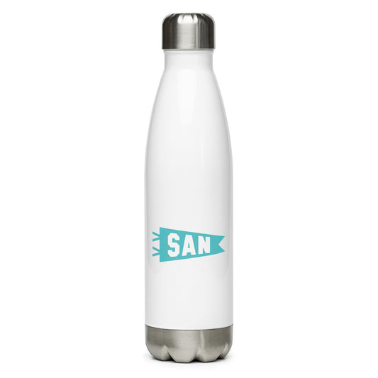 Cool Travel Gift Water Bottle - Viking Blue • SAN San Diego • YHM Designs - Image 01