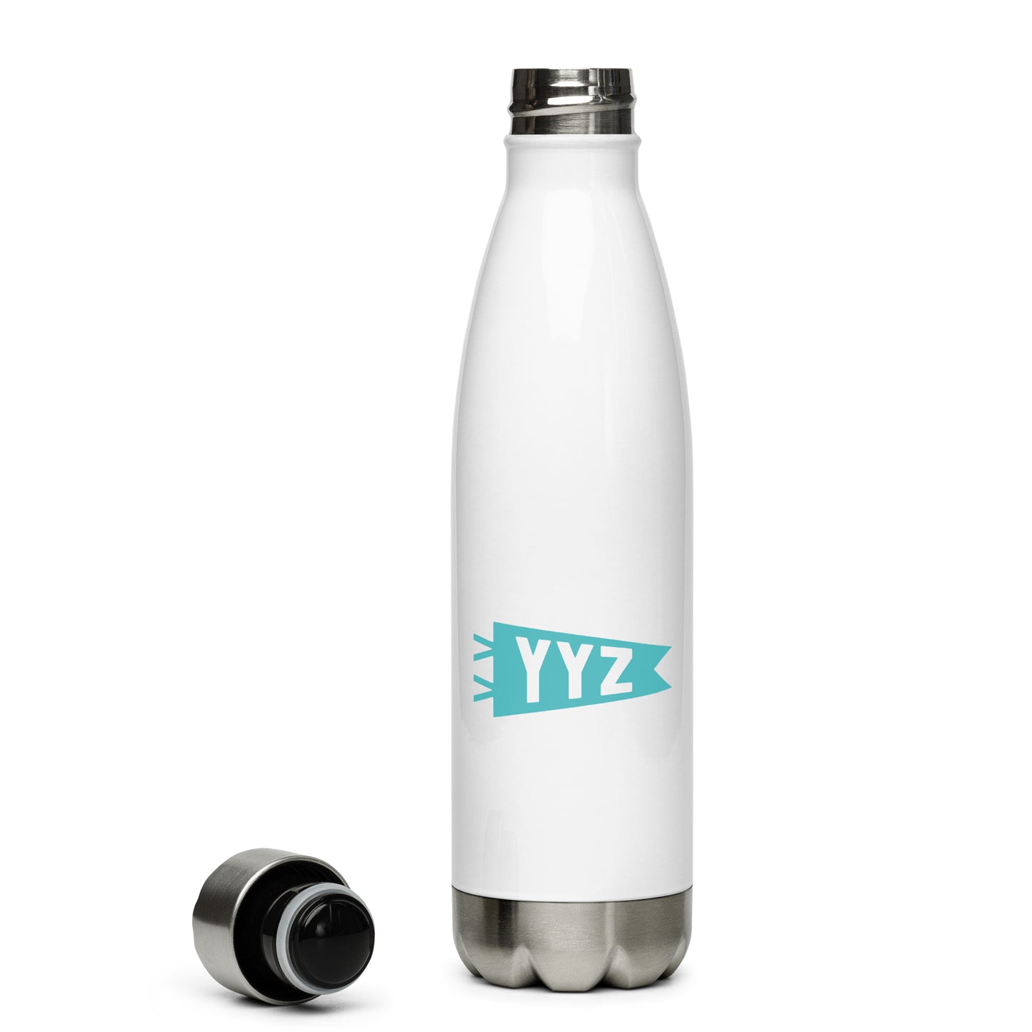 Cool Travel Gift Water Bottle - Viking Blue • YYZ Toronto • YHM Designs - Image 05