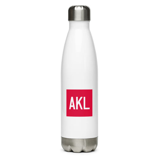Aviator Gift Water Bottle - Crimson Graphic • AKL Auckland • YHM Designs - Image 01