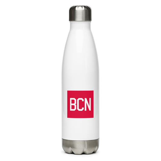 Aviator Gift Water Bottle - Crimson Graphic • BCN Barcelona • YHM Designs - Image 01