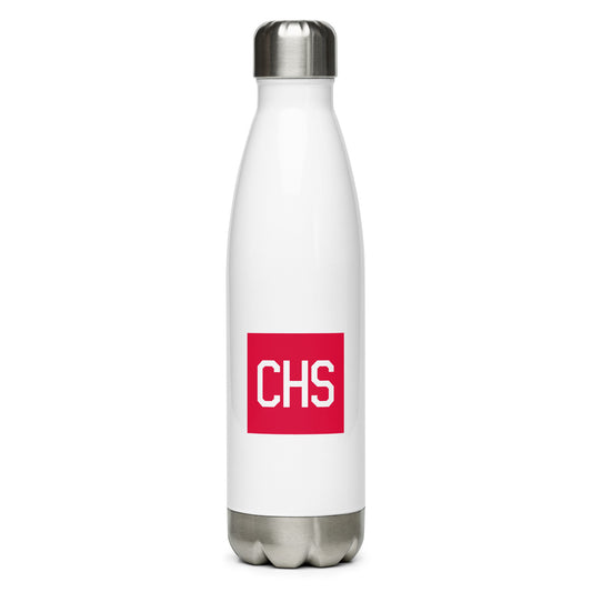 Aviator Gift Water Bottle - Crimson Graphic • CHS Charleston • YHM Designs - Image 01