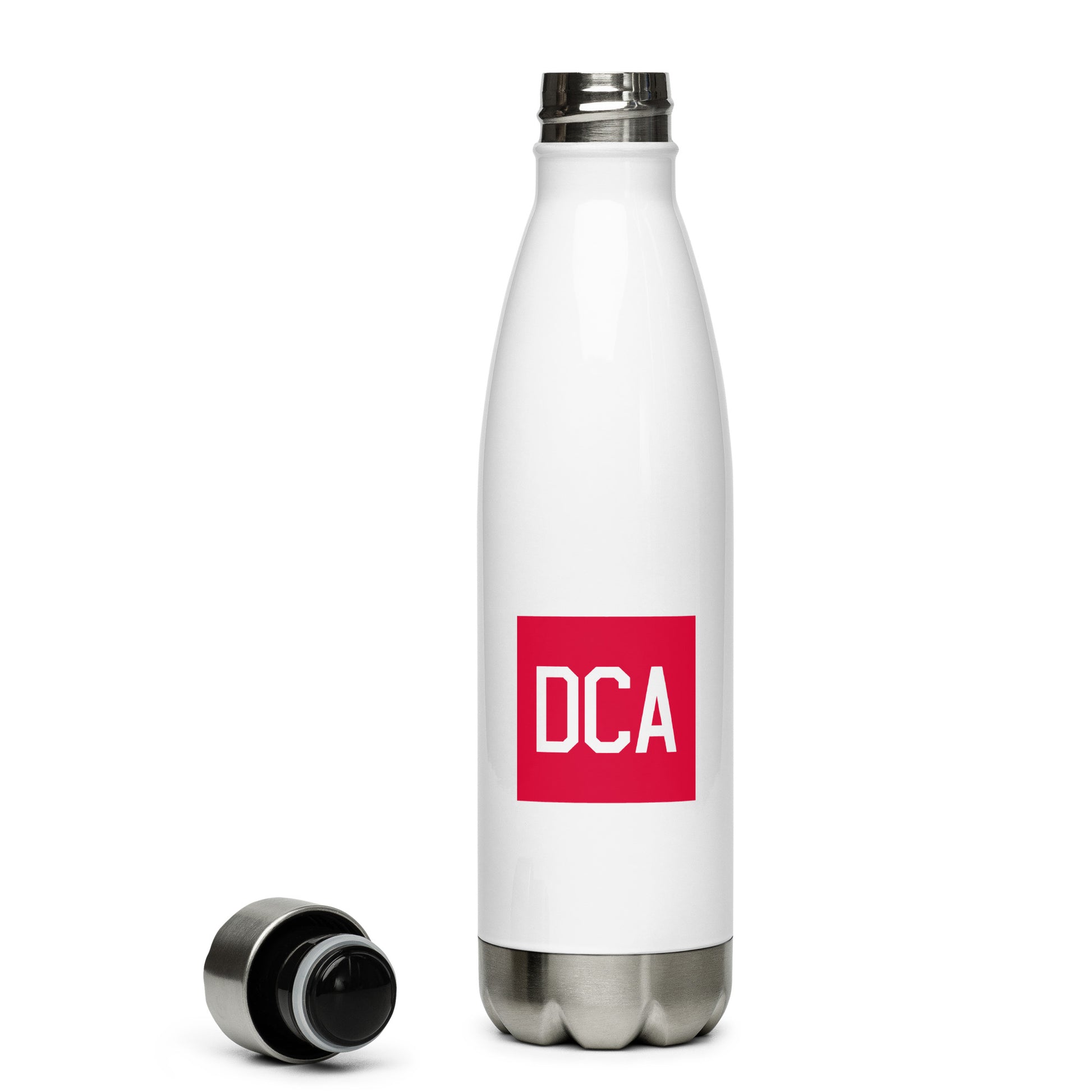 Aviator Gift Water Bottle - Crimson Graphic • DCA Washington • YHM Designs - Image 06