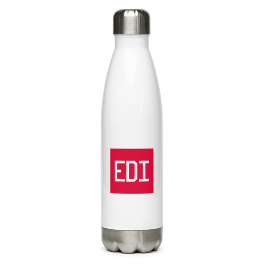 Aviator Gift Water Bottle - Crimson Graphic • EDI Edinburgh • YHM Designs - Image 01