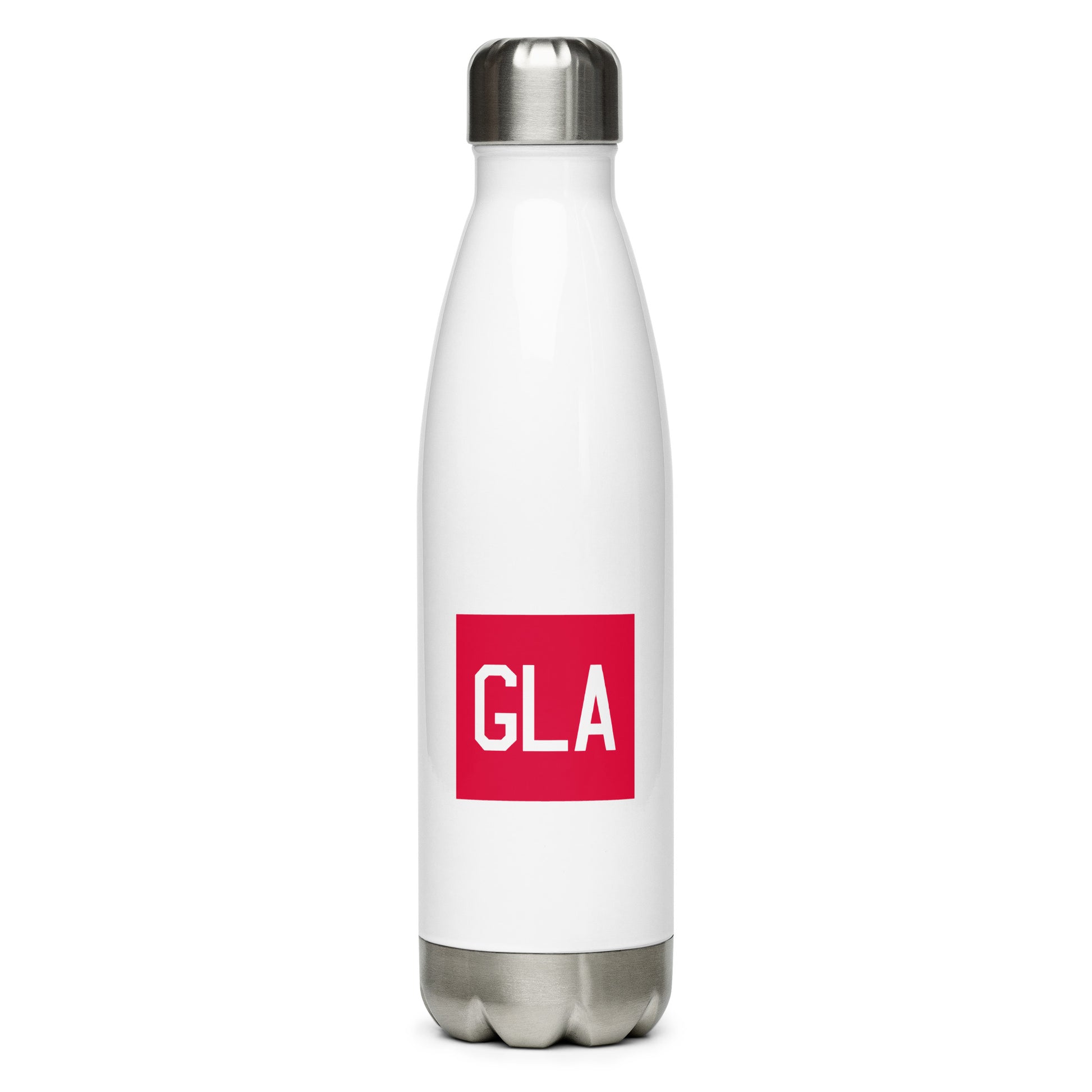 Aviator Gift Water Bottle - Crimson Graphic • GLA Glasgow • YHM Designs - Image 01