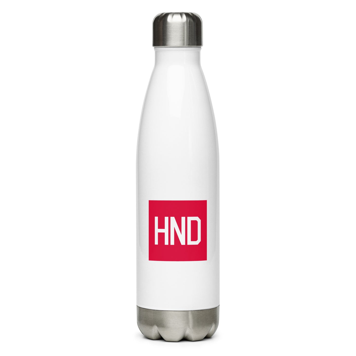HND Tokyo Water Bottle • Air Force Lettering in Crimson Red • YHM Designs - Image 01