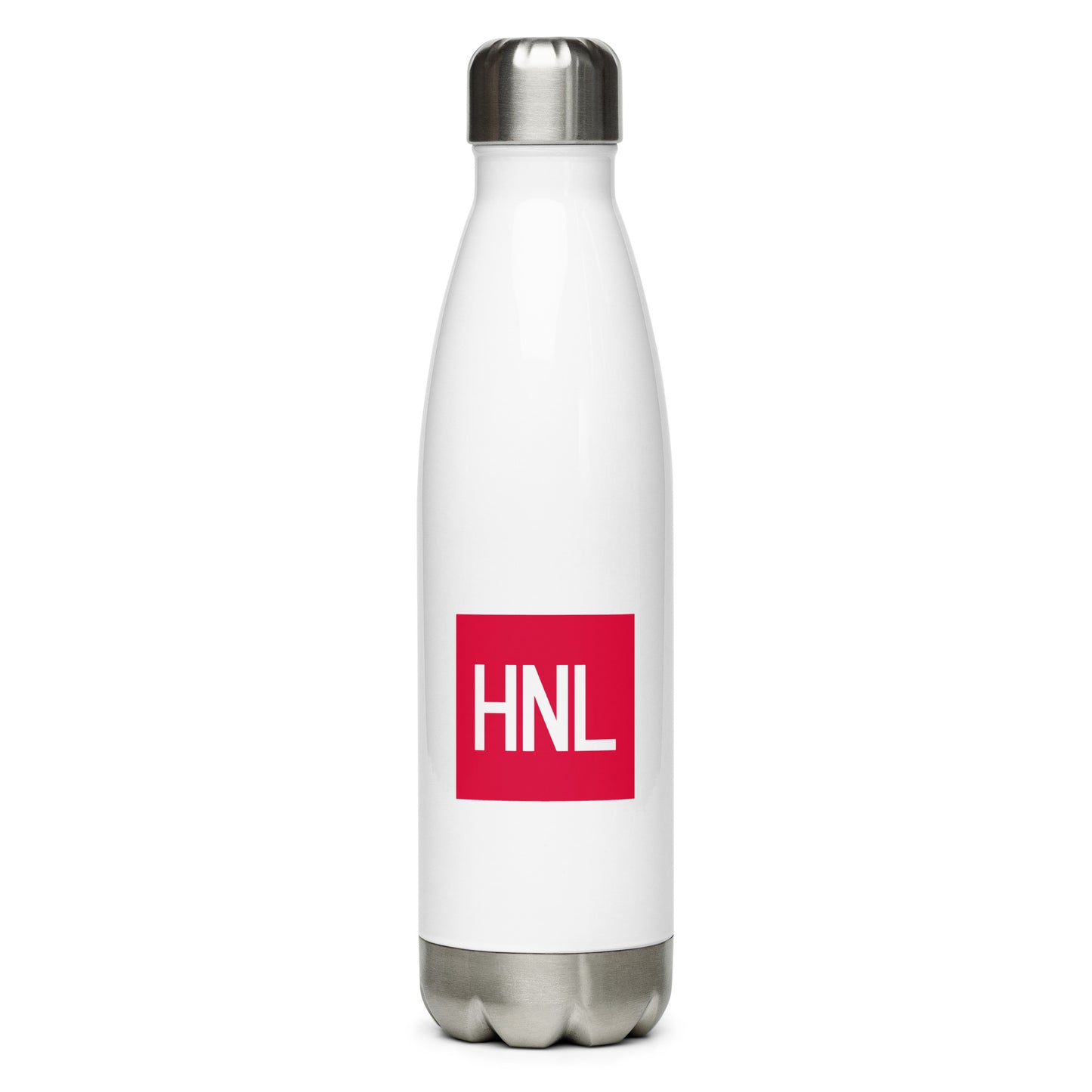 Aviator Gift Water Bottle - Crimson Graphic • HNL Honolulu • YHM Designs - Image 01