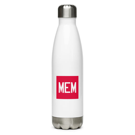 Aviator Gift Water Bottle - Crimson Graphic • MEM Memphis • YHM Designs - Image 01