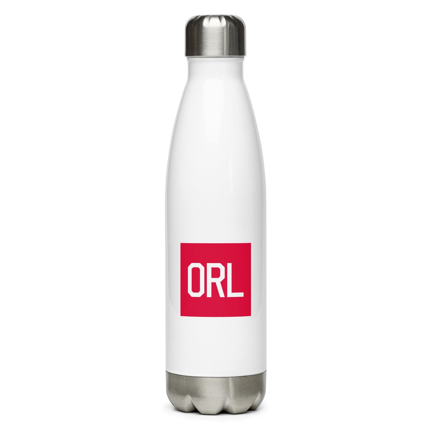 Aviator Gift Water Bottle - Crimson Graphic • ORL Orlando • YHM Designs - Image 01