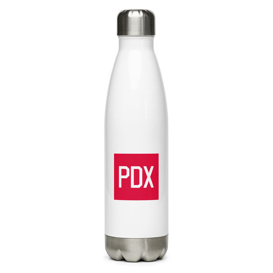 Aviator Gift Water Bottle - Crimson Graphic • PDX Portland • YHM Designs - Image 01