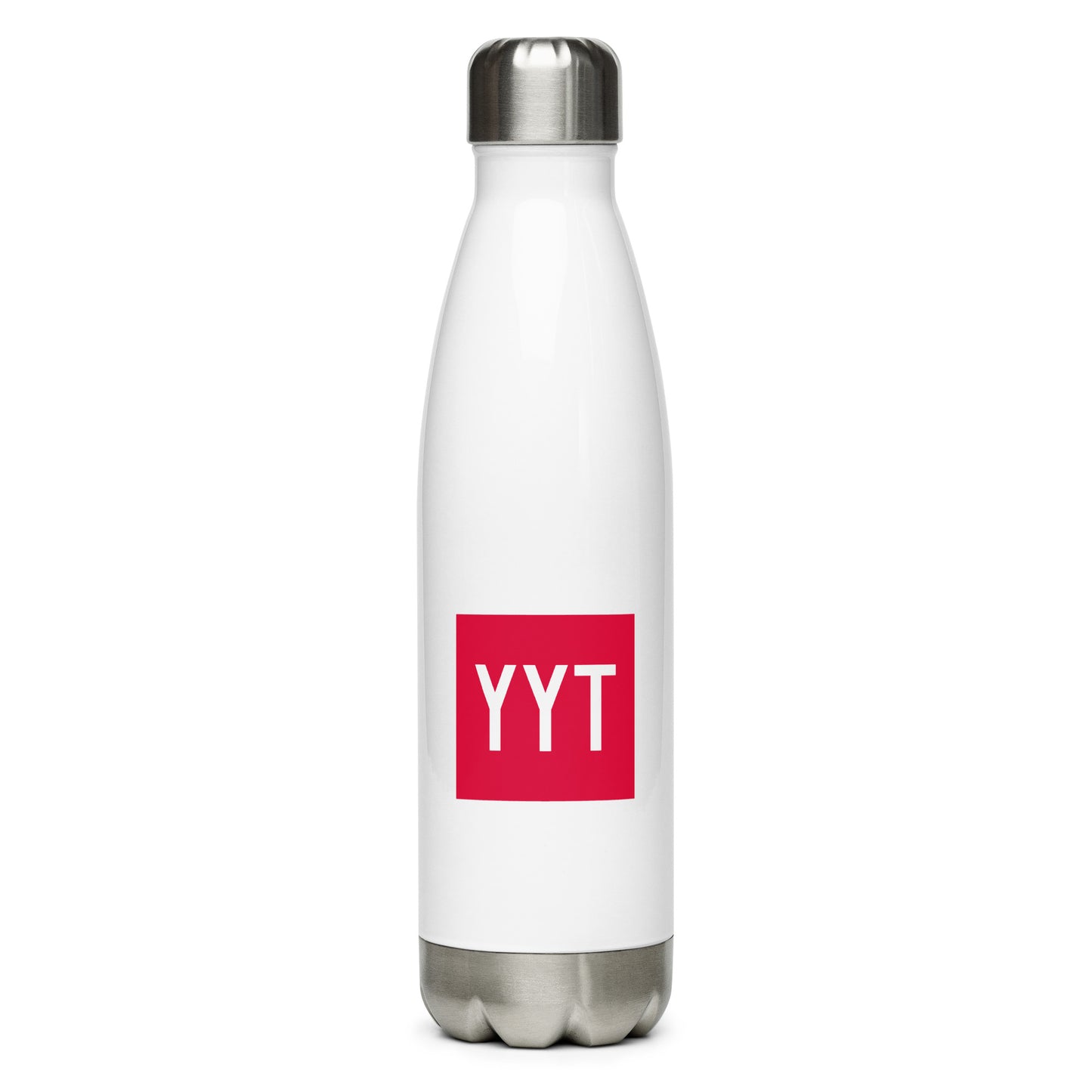 Aviator Gift Water Bottle - Crimson Graphic • YYT St. John's • YHM Designs - Image 01