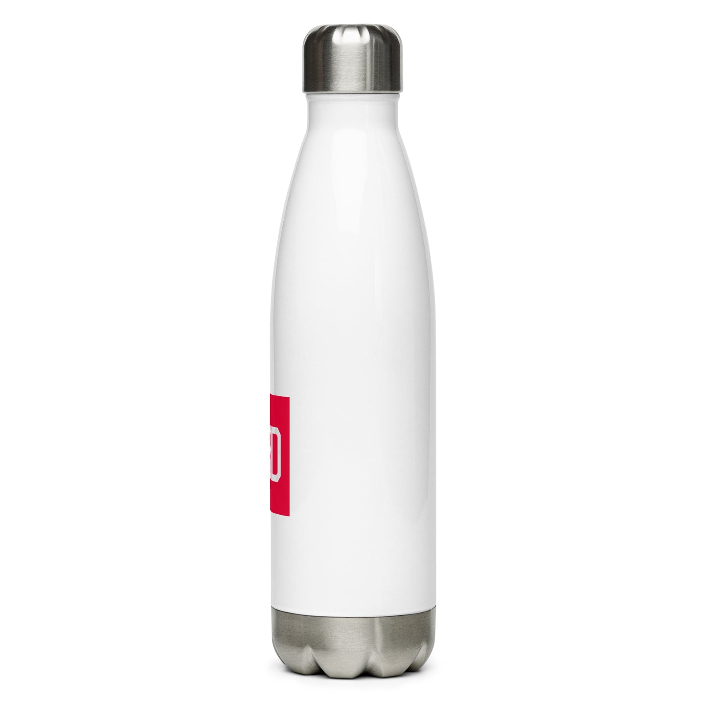Aviator Gift Water Bottle - Crimson Graphic • ORD Chicago • YHM Designs - Image 08