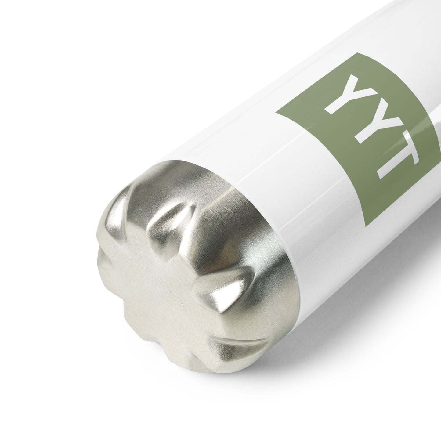 Aviation Gift Water Bottle - Camo Green • YYT St. John's • YHM Designs - Image 03