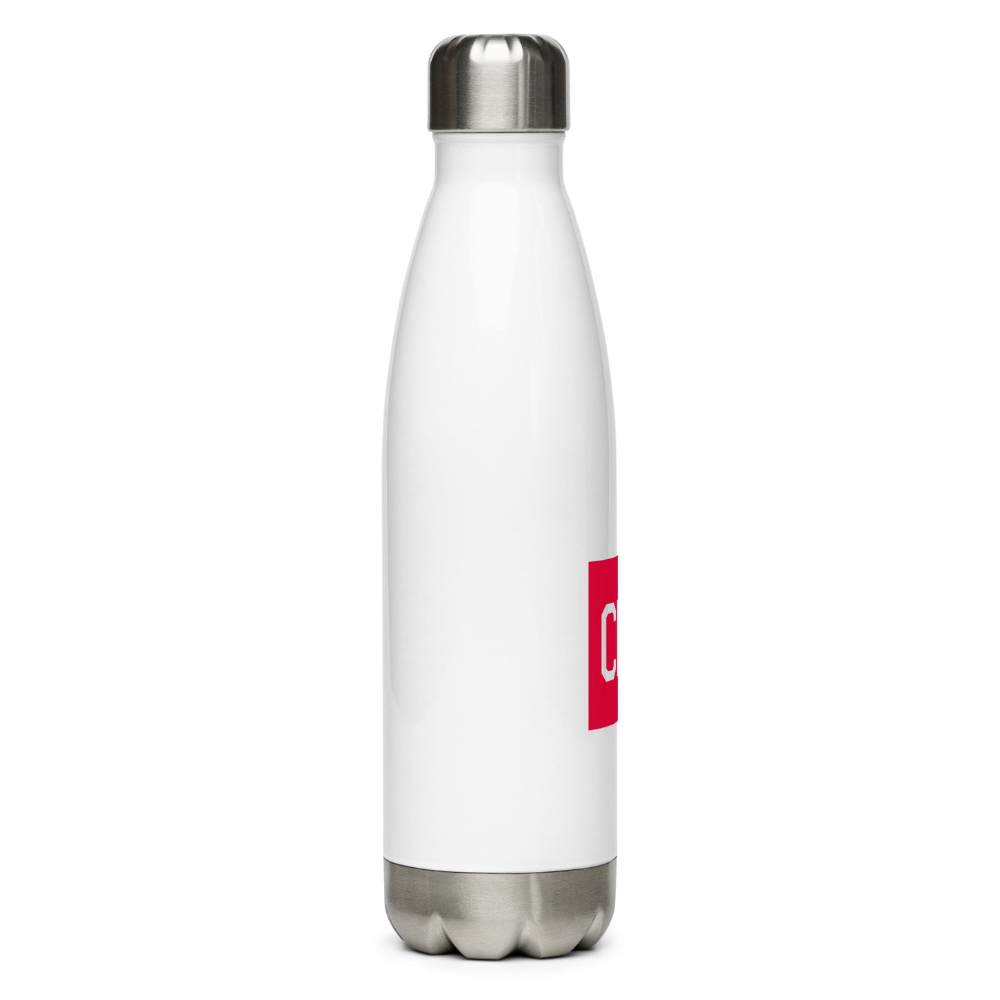 Aviator Gift Water Bottle - Crimson Graphic • CLE Cleveland • YHM Designs - Image 07