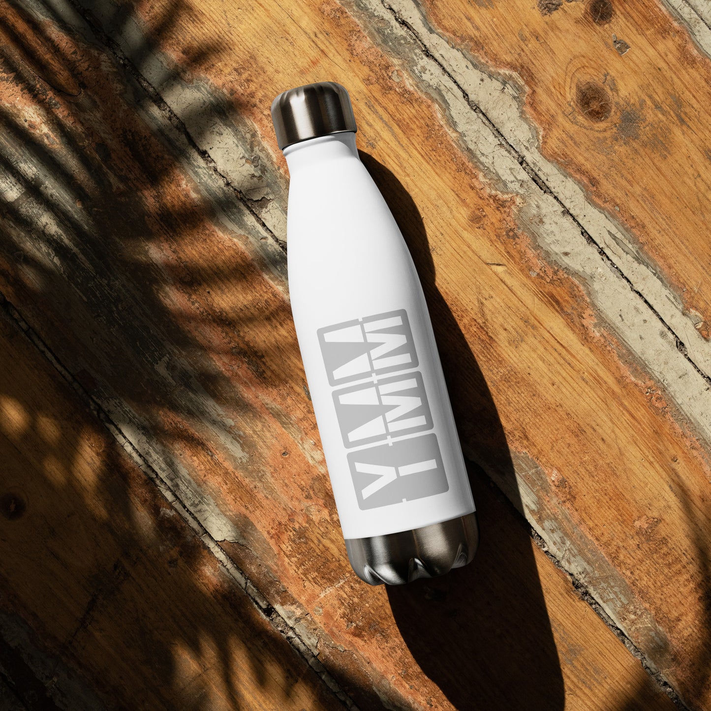 Aviation Avgeek Water Bottle - Grey • YMM Fort McMurray • YHM Designs - Image 03