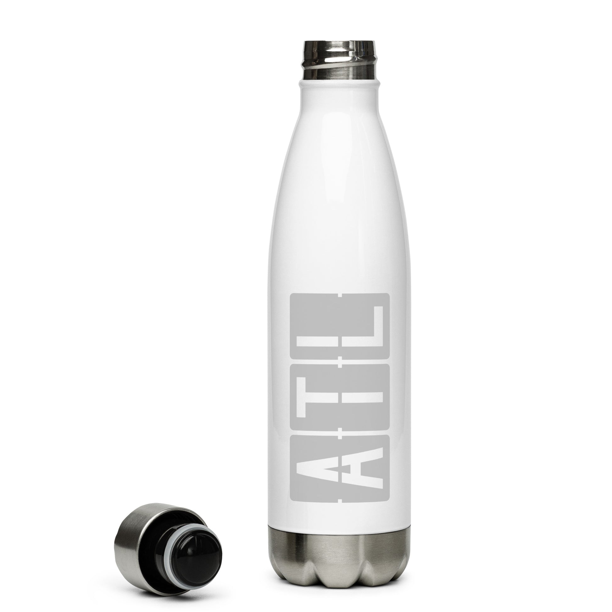 Split-Flap Water Bottle - Grey • ATL Atlanta • YHM Designs - Image 06