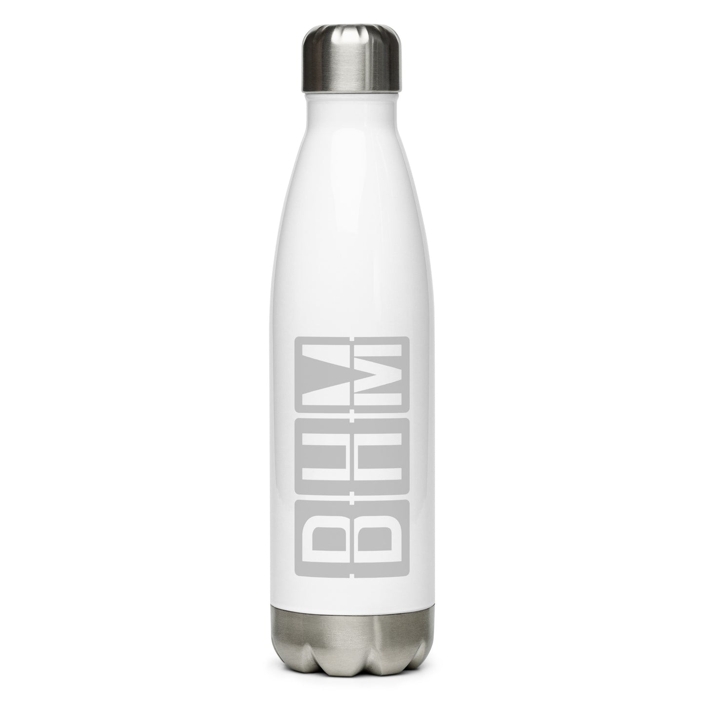 Split-Flap Water Bottle - Grey • BHM Birmingham • YHM Designs - Image 01