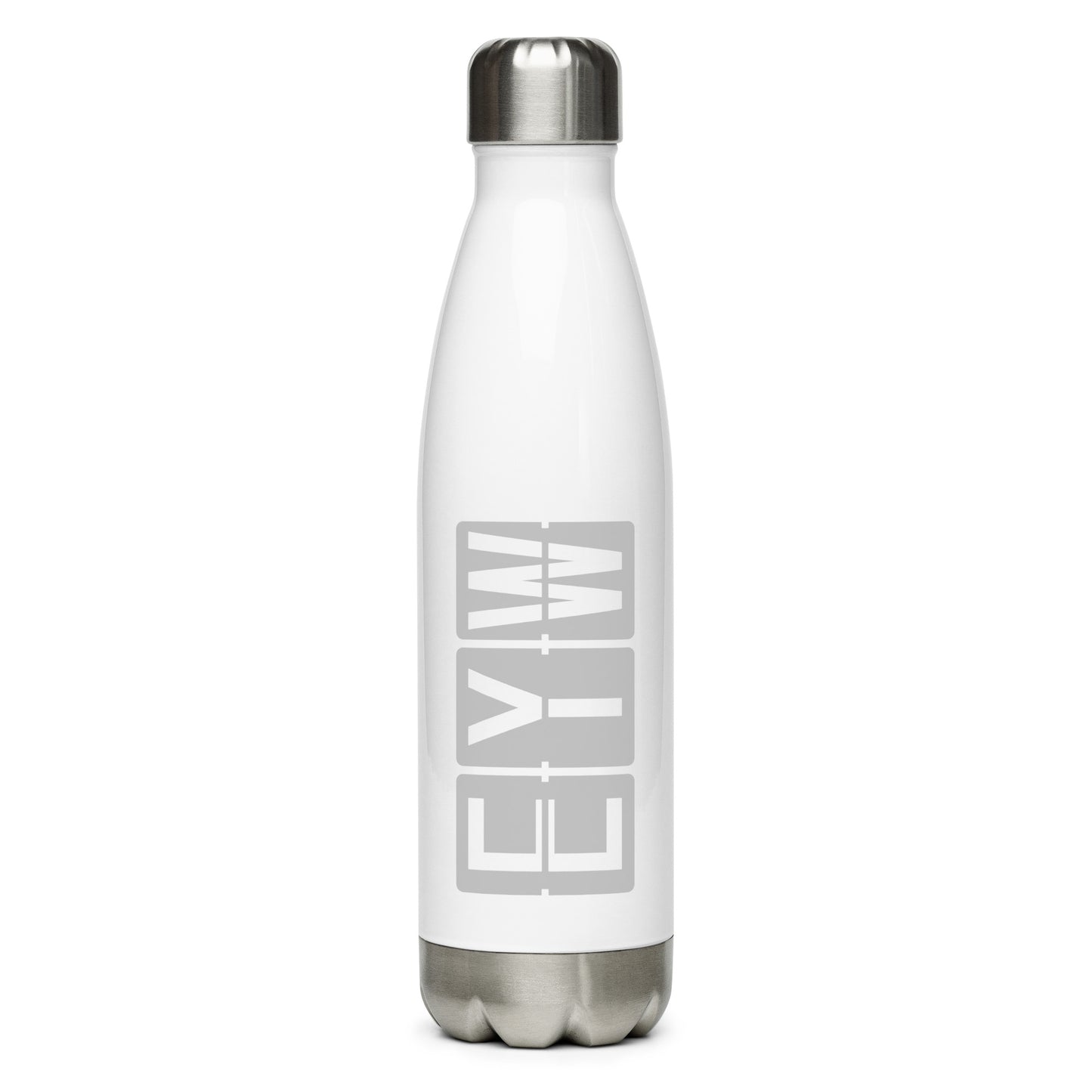 Aviation Avgeek Water Bottle - Grey • EYW Key West • YHM Designs - Image 01