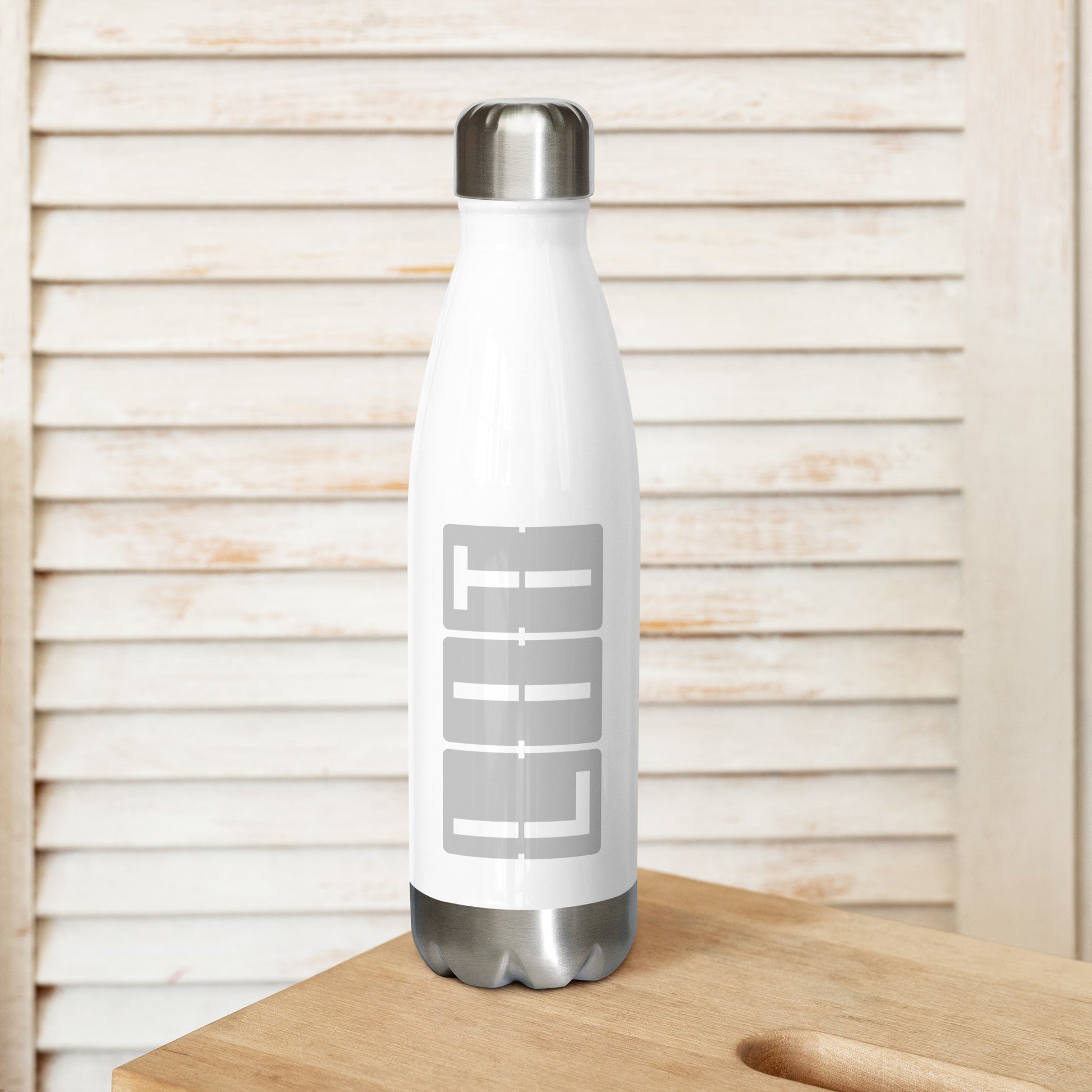 Aviation Avgeek Water Bottle - Grey • LIT Little Rock • YHM Designs - Image 02