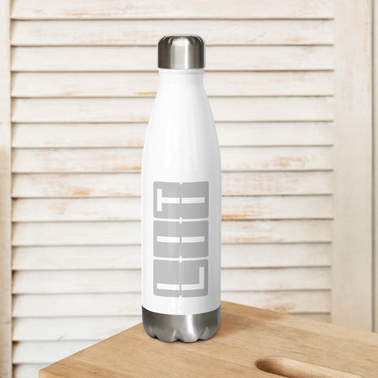 Aviation Avgeek Water Bottle - Grey • LIT Little Rock • YHM Designs - Image 02
