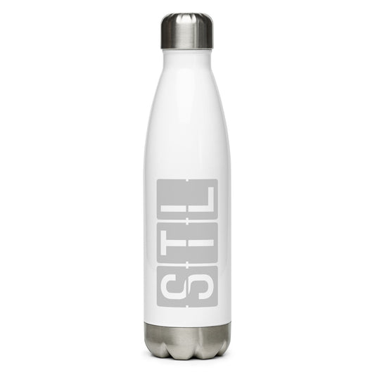 Aviation Avgeek Water Bottle - Grey • STL St. Louis • YHM Designs - Image 01