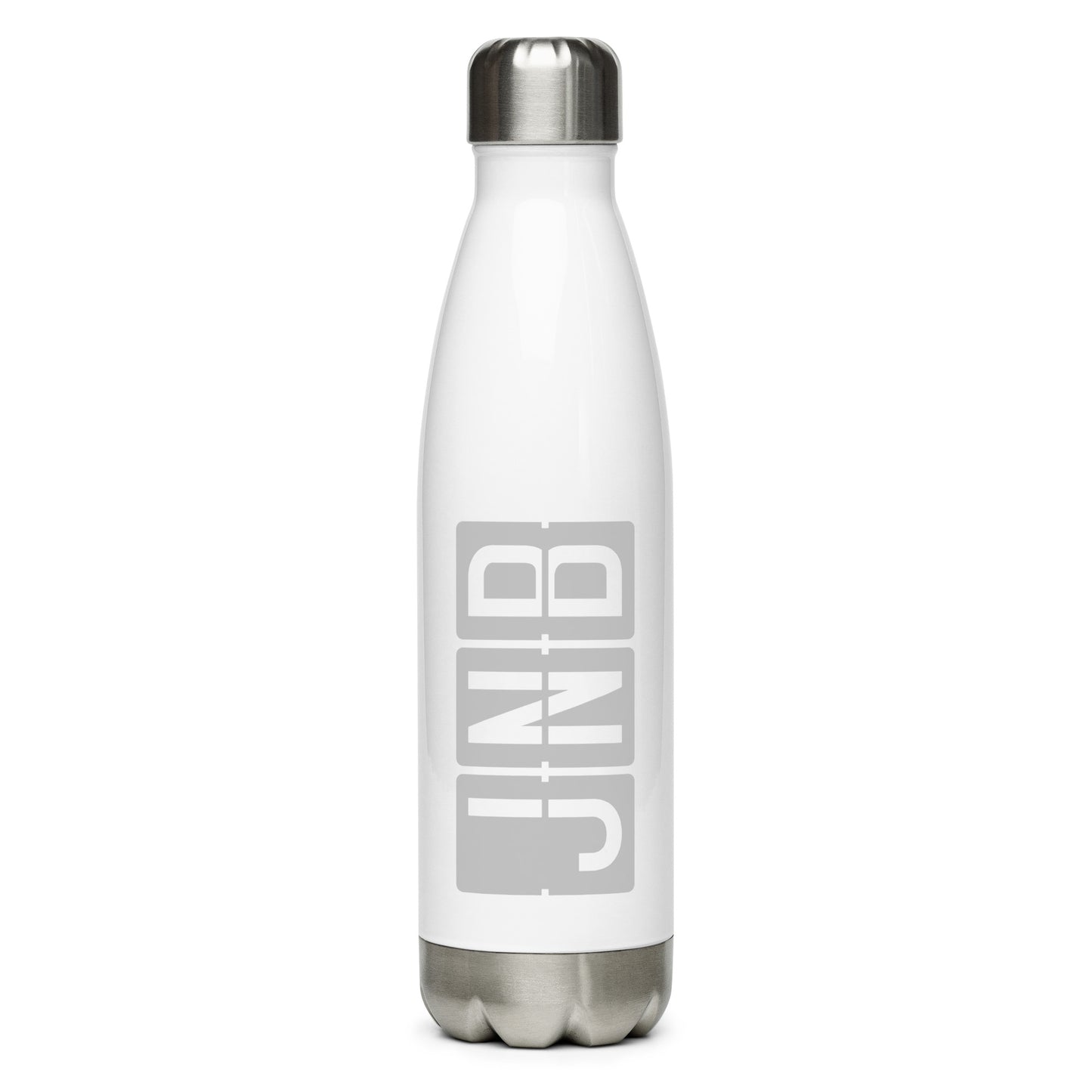 Split-Flap Water Bottle - Grey • JNB Johannesburg • YHM Designs - Image 01