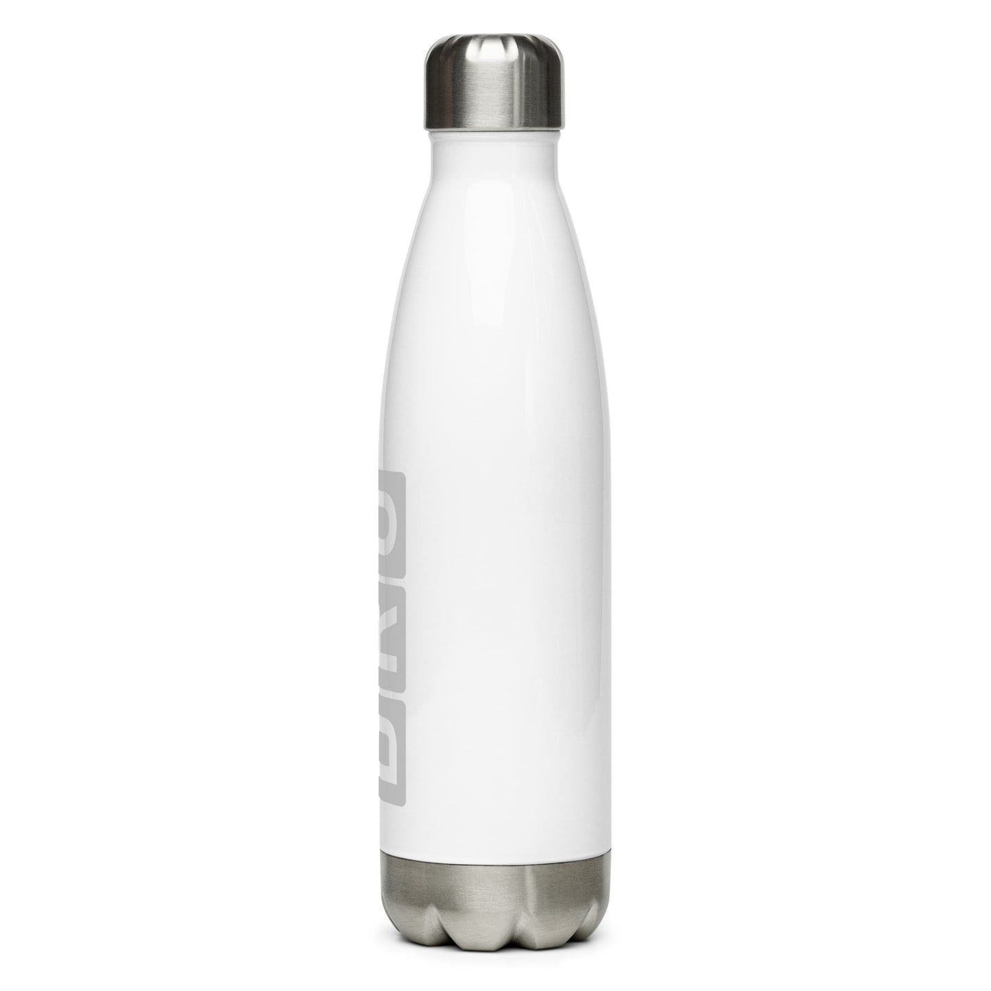 BRU Brussels Water Bottle • Split-Flap Display Lettering in Grey • YHM Designs - Image 08