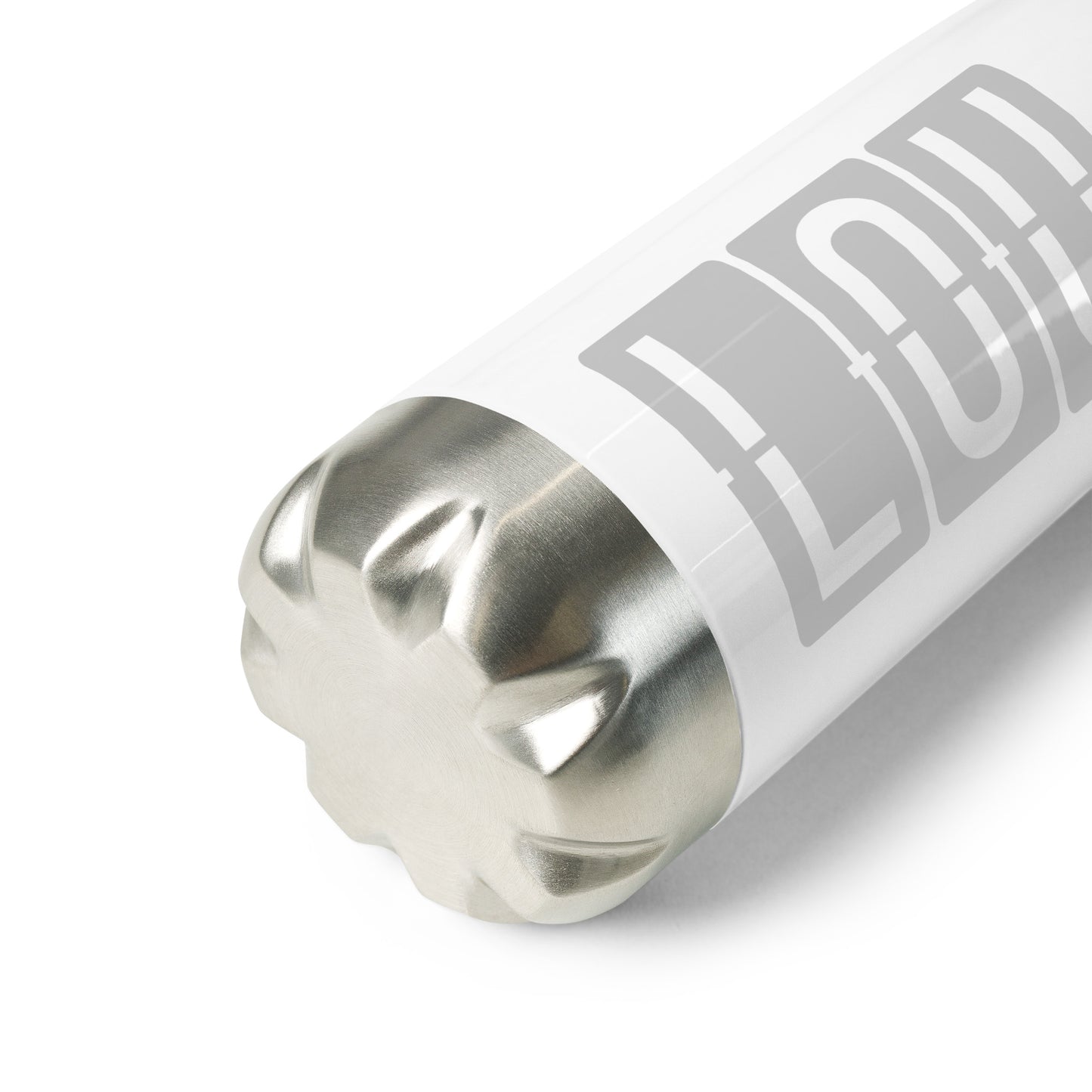 Split-Flap Water Bottle - Grey • LOU Louisville • YHM Designs - Image 04