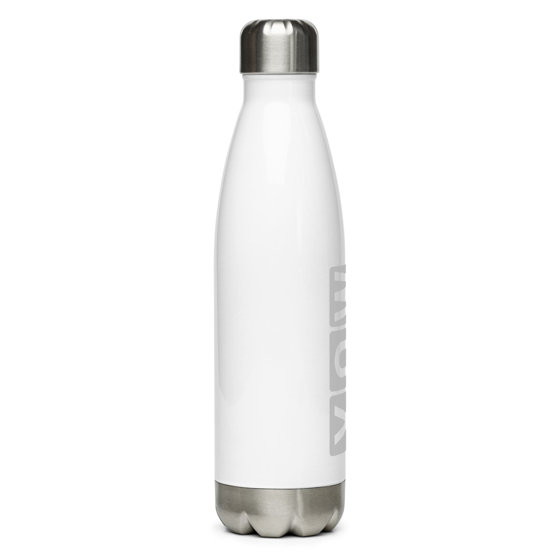 YOW Ottawa Water Bottle • Split-Flap Display Lettering in Grey • YHM Designs - Image 07
