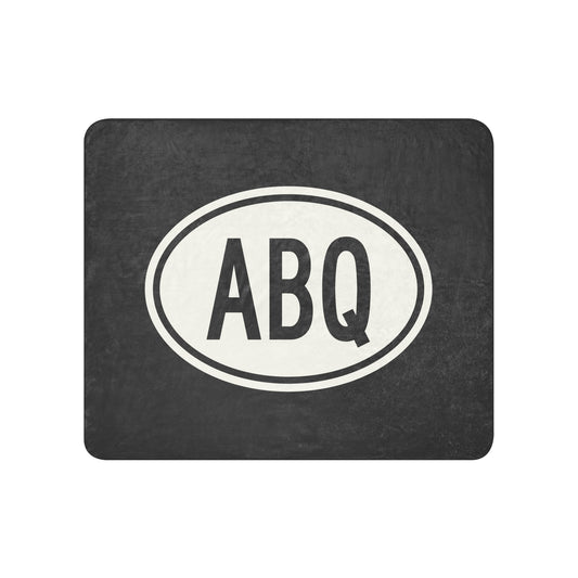 Oval Car Sticker Sherpa Blanket • ABQ Albuquerque • YHM Designs - Image 01
