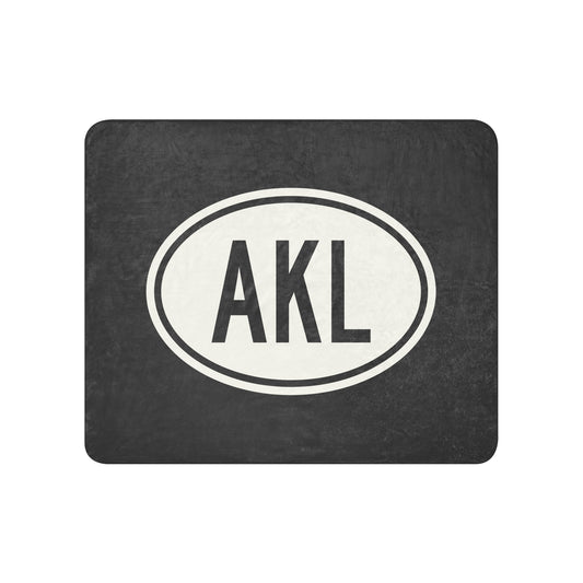 Oval Car Sticker Sherpa Blanket • AKL Auckland • YHM Designs - Image 01
