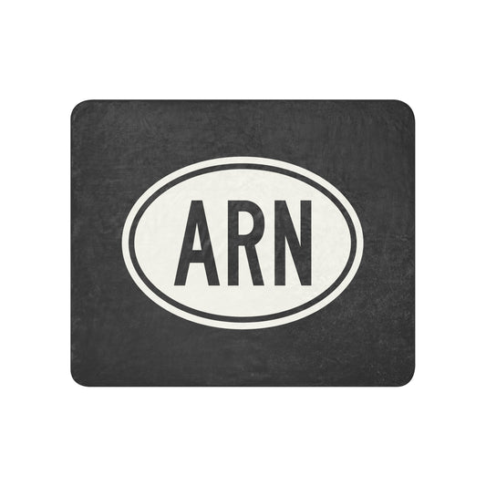 Oval Car Sticker Sherpa Blanket • ARN Stockholm • YHM Designs - Image 01