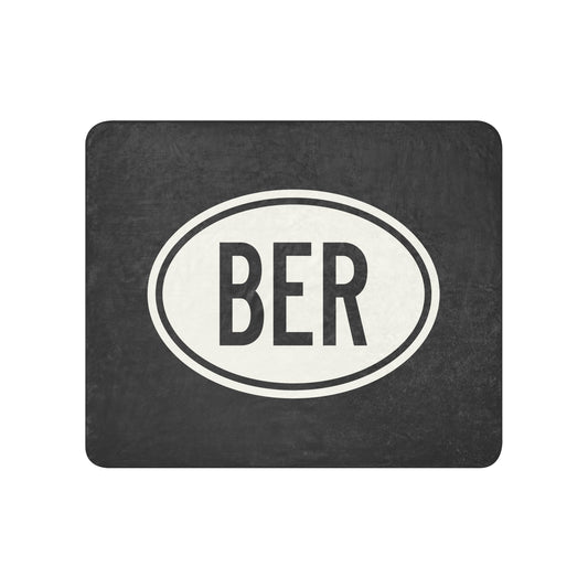 Oval Car Sticker Sherpa Blanket • BER Berlin • YHM Designs - Image 01