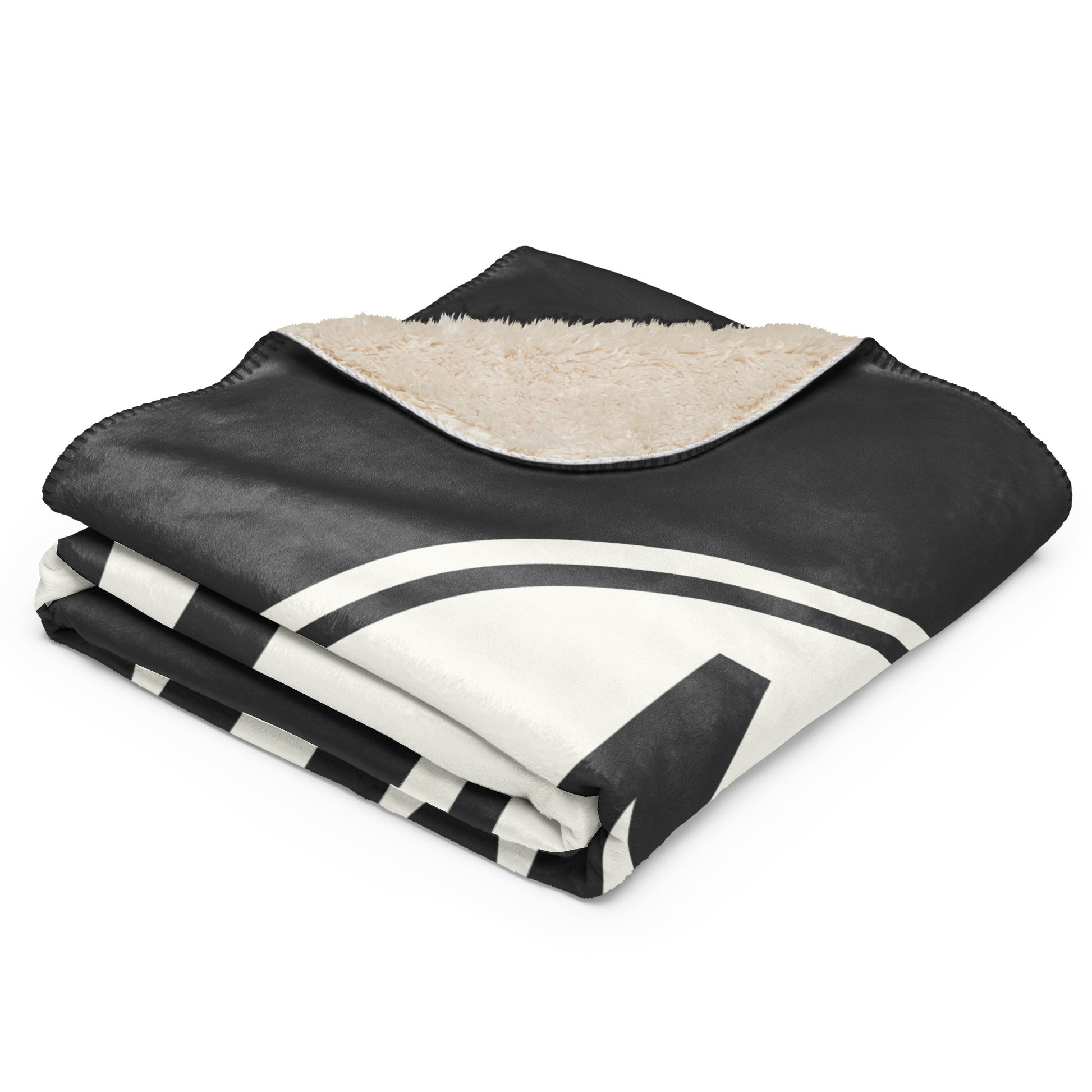 Unique Travel Gift Sherpa Blanket - White Oval • MNL Manila Souvenir • YHM Designs - Image 02