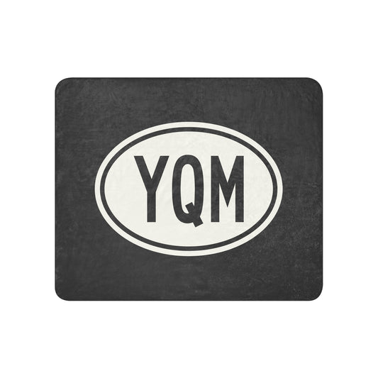Oval Car Sticker Sherpa Blanket • YQM Moncton • YHM Designs - Image 01