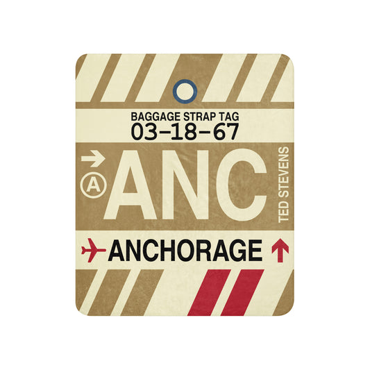 Travel Gift Sherpa Blanket • ANC Anchorage • YHM Designs - Image 01
