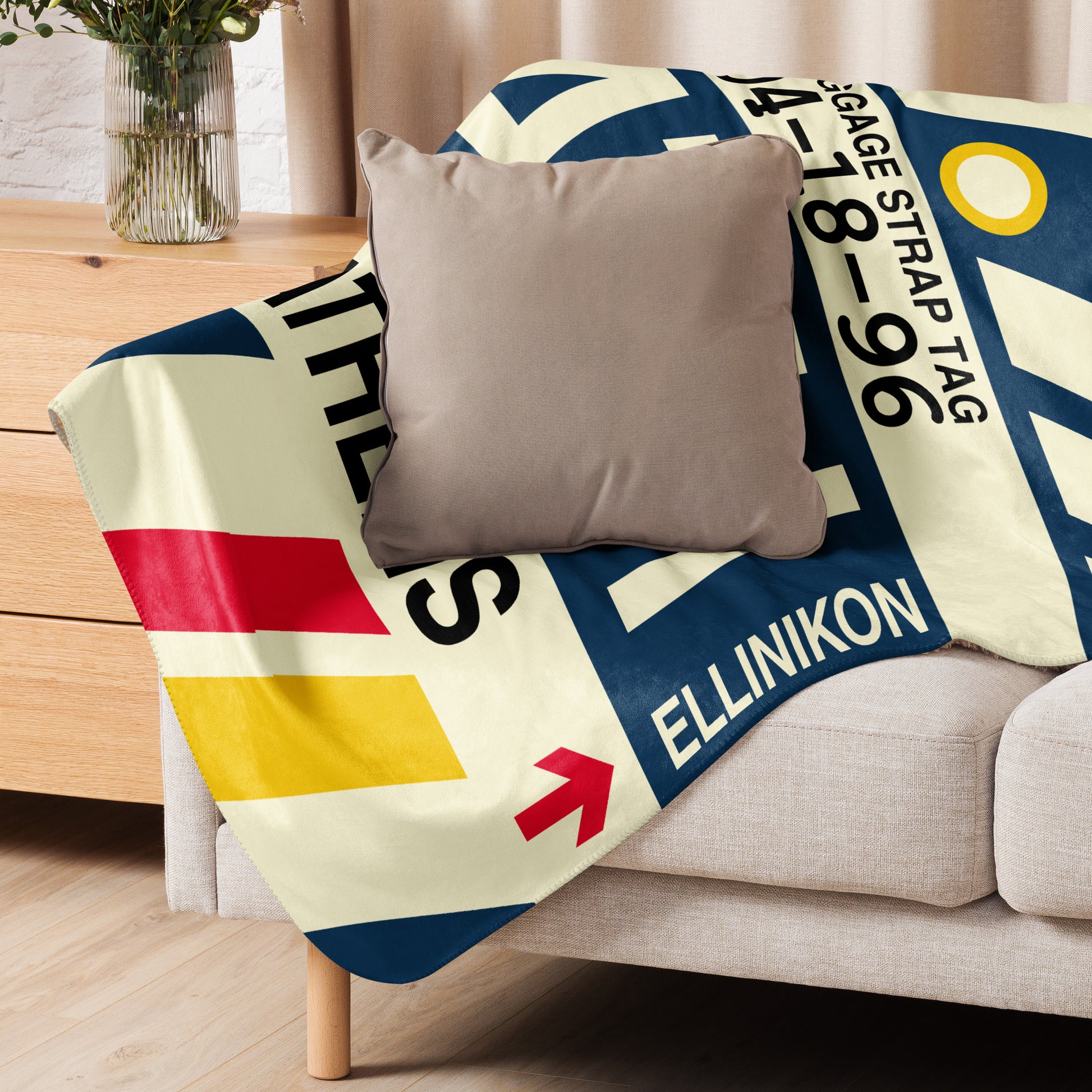 Travel Gift Sherpa Blanket • ATH Athens Souvenir • YHM Designs - Image 06