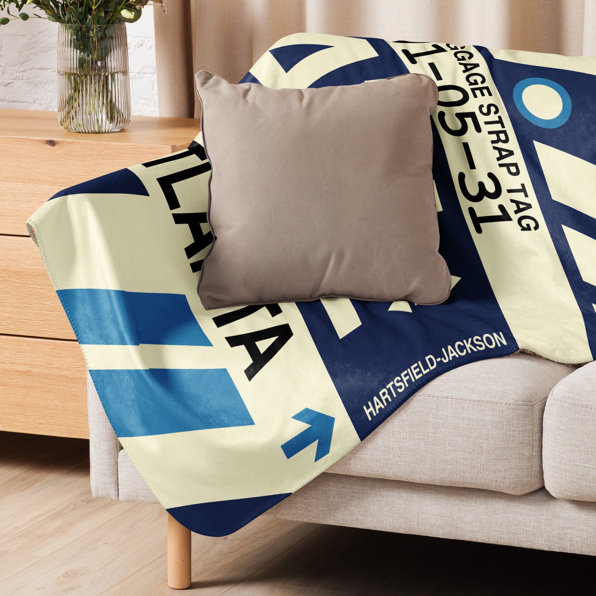 Travel Gift Sherpa Blanket • ATL Atlanta Souvenir • YHM Designs - Image 06