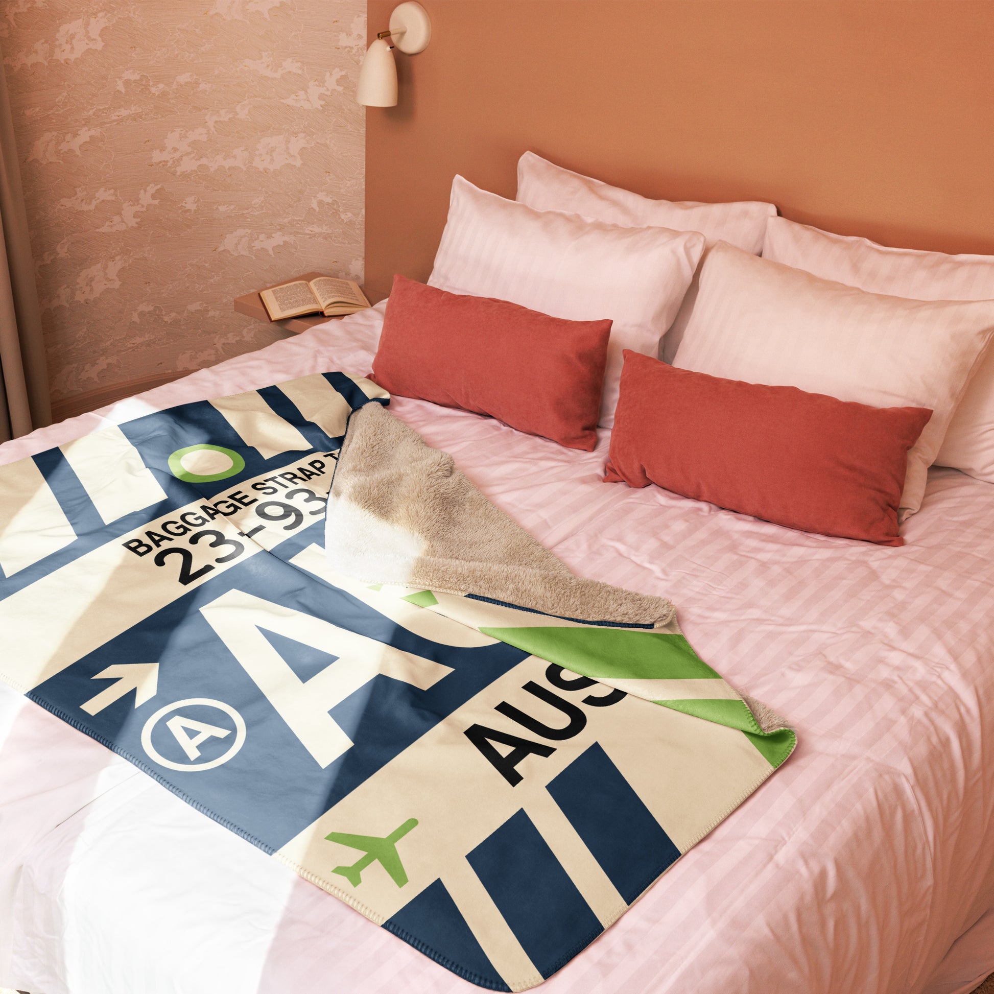 Travel Gift Sherpa Blanket • AUS Austin Souvenir • YHM Designs - Image 02