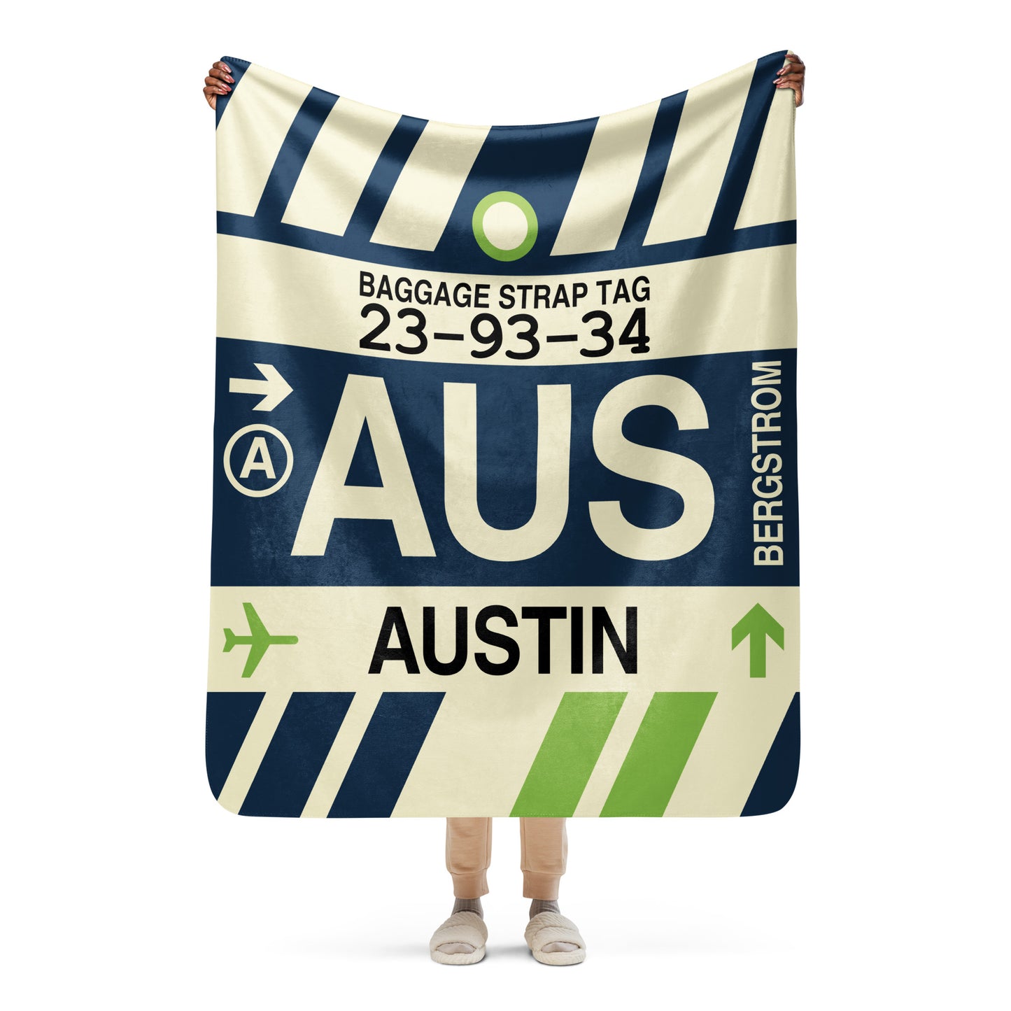 Travel Gift Sherpa Blanket • AUS Austin • YHM Designs - Image 05