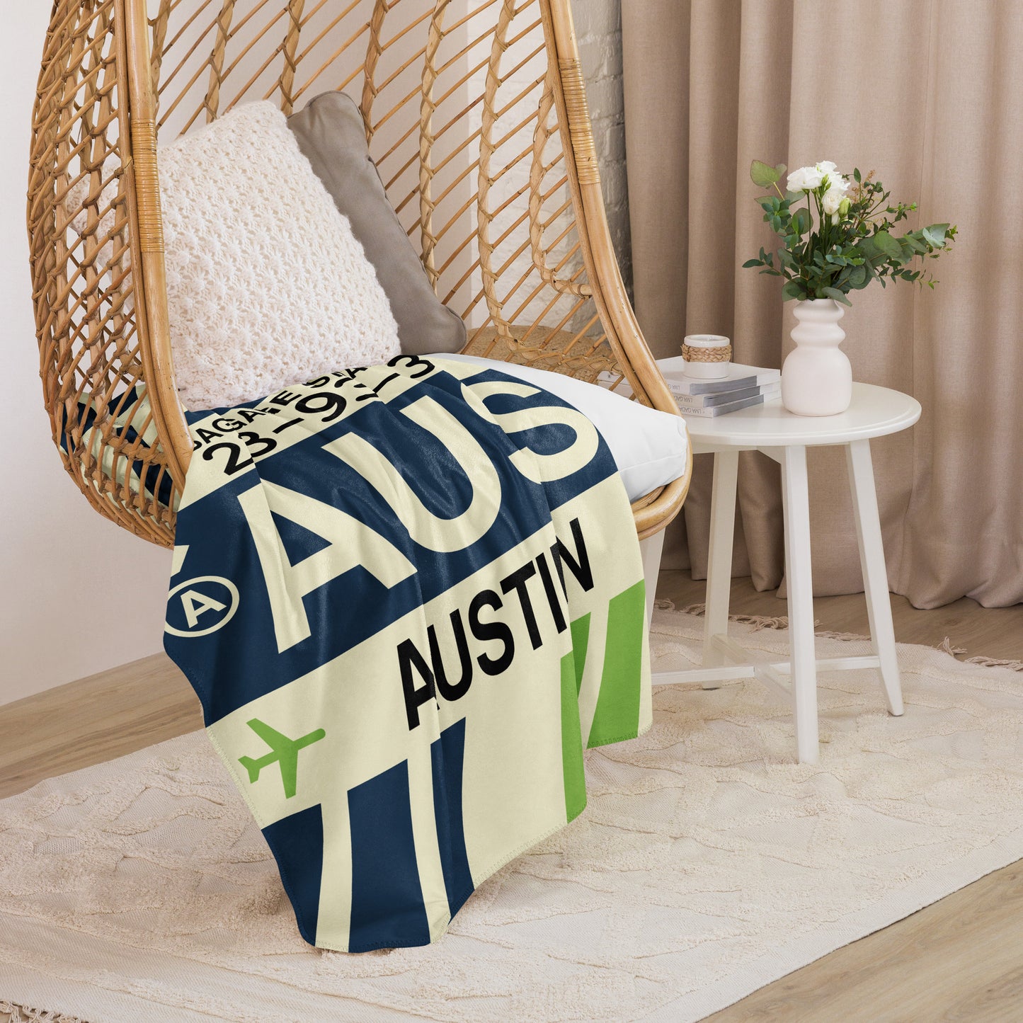 Travel Gift Sherpa Blanket • AUS Austin • YHM Designs - Image 07