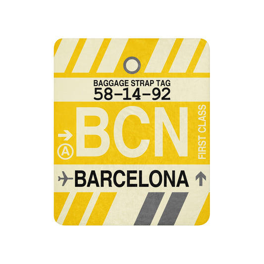 Travel Gift Sherpa Blanket • BCN Barcelona • YHM Designs - Image 01