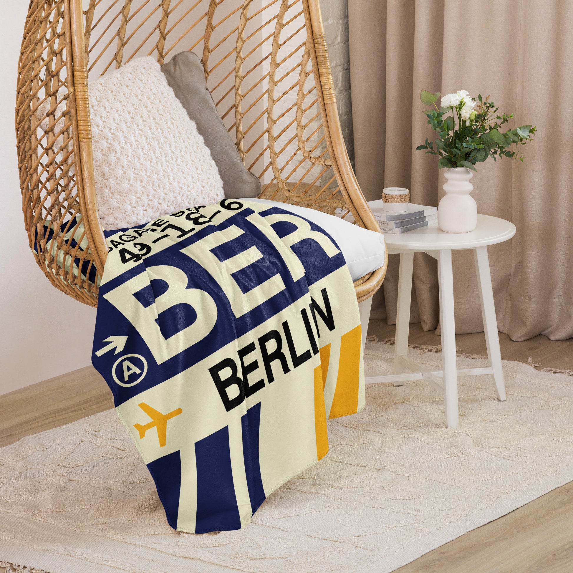 Travel Gift Sherpa Blanket • BER Berlin • YHM Designs - Image 07