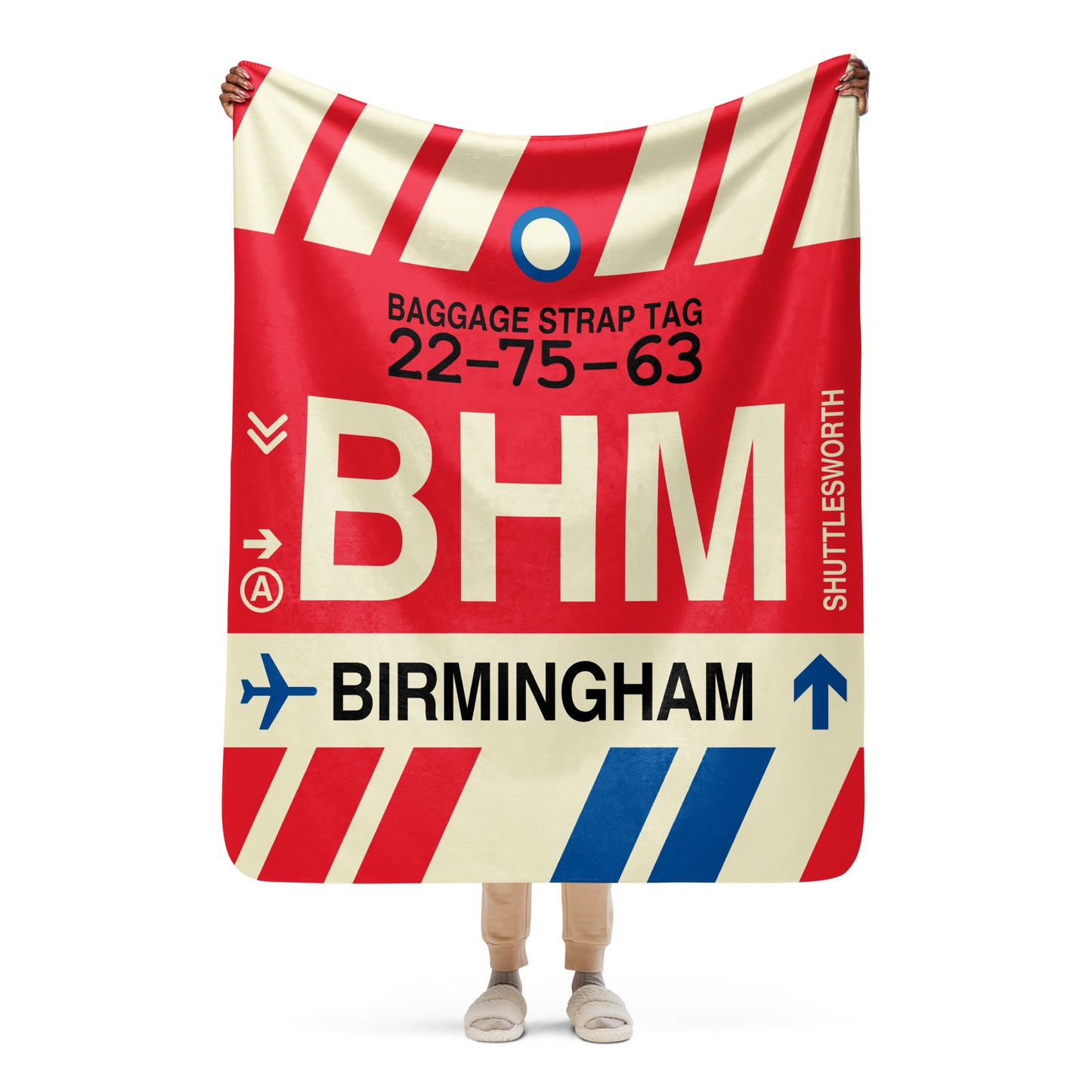 Travel Gift Sherpa Blanket • BHM Birmingham • YHM Designs - Image 05